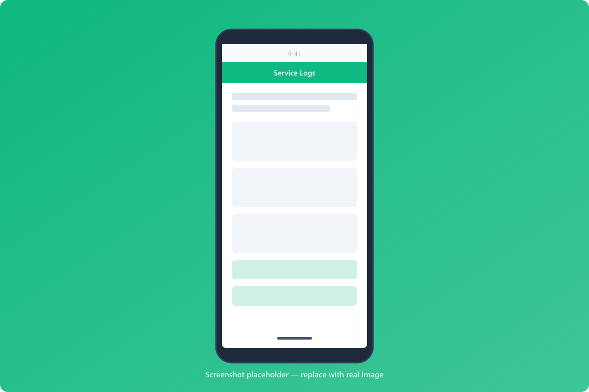 Pool chemical log software showing slider-based chemical entry with LSI calculation and trend charts